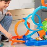 Hot Wheels Action 4 Loop Crash Out Track with Toy Car