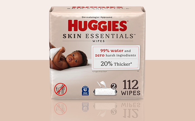 Huggies Skin Essentials Baby Wipes 112 Count