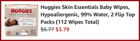 Huggies Skin Essentials Baby Wipes Summary