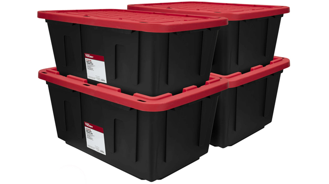 Hyper Touch 27 gallon Storage Bins 4 pk