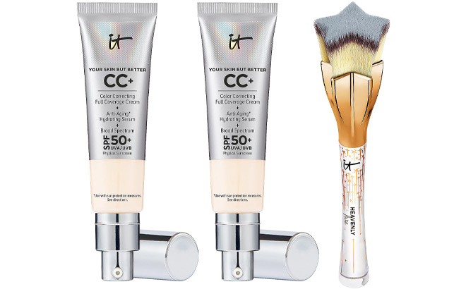 IT Cosmetics CC SPF50 Duo with Special Edition Star Brush