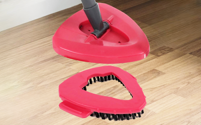 Installing a Scrub Brush Spin Mop Replace Head Base onto a Mop