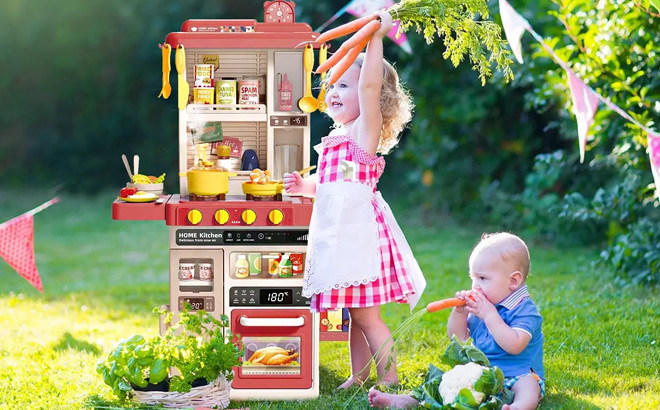 Interactive Kids Kitchen Play Set