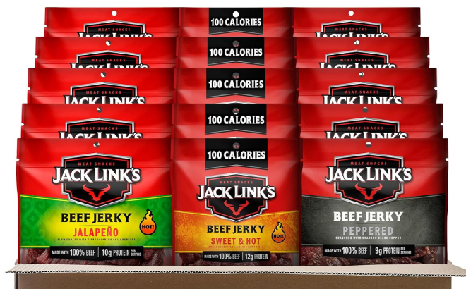 Jack Links Beef Jerky Bold 15 Count Variety Pack