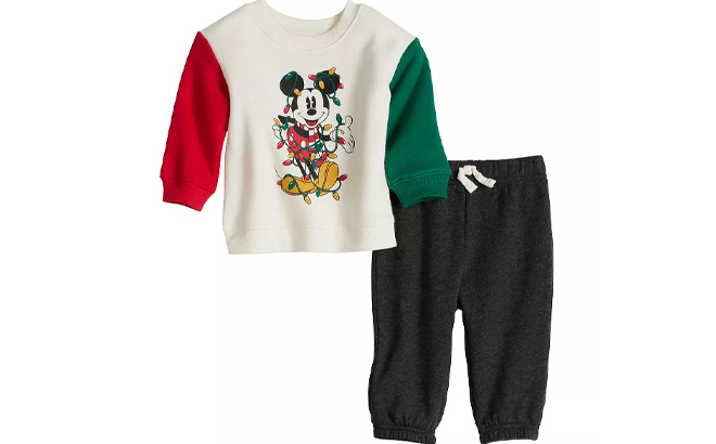 Jumping Beans Disneys Mickey Mouse Baby Toddler Boy Graphic Sweatshirt Jogger Pants Set