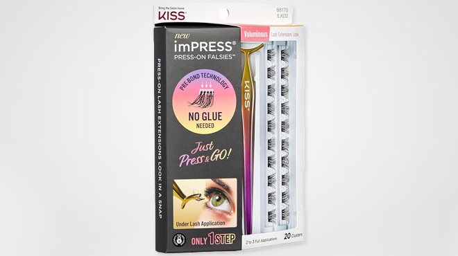 KISS imPRESS 20 Clusters Voluminous False Eyelashes