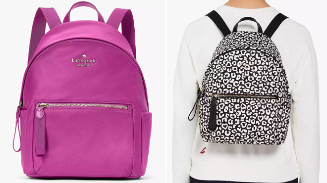 Kate Spade Chelsea Medium Backpack and Kate Spade Chelsea Leopard Heart Medium Backpack