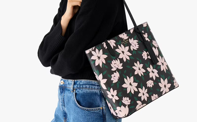 Kate Spade Jana Winter Blooms Medium Tote