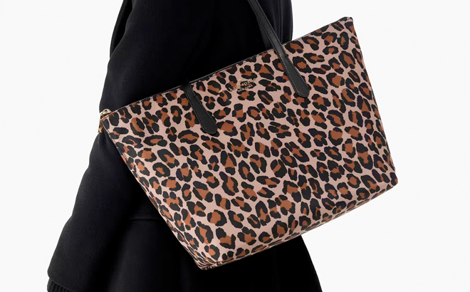 Kate Spade Kitt Spotted Leopard Medium Tote