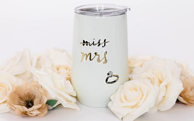 Kate Spade Miss To Mrs Stemless Wine Tumbler