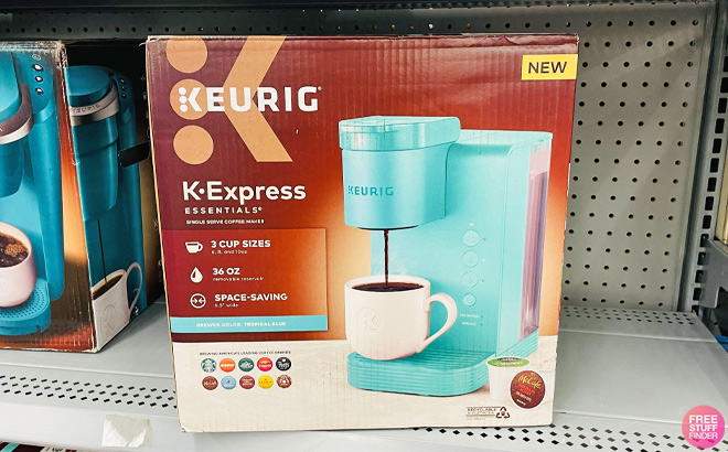 Keurig K Express Single Serve K Cup Pod Coffee Maker on a Shelf