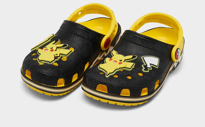 Kids Toddler Crocs x Pokemon Pikachu Classic Clog Shoes