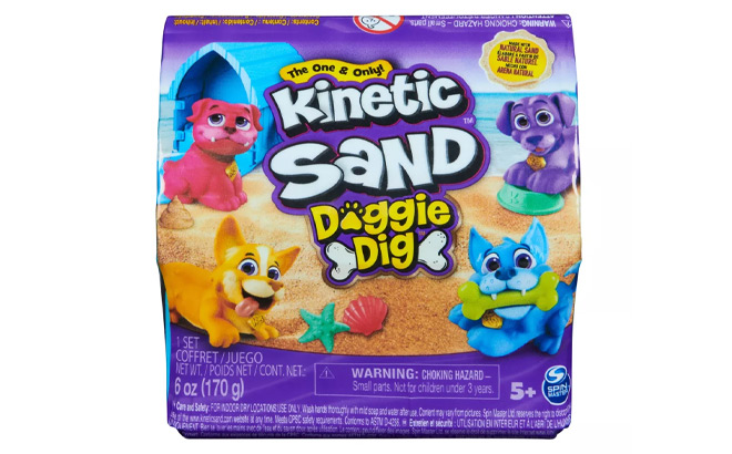 Kinetic Sand Doggie Dig Sand Art