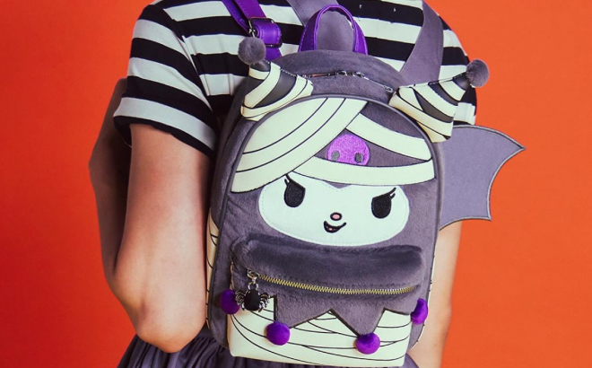 Kuromi Mummy Figural Mini Backpack