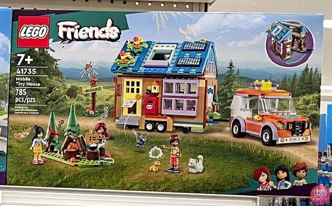 LEGO Friends Mobile Tiny House Building Set Box on a Shelf