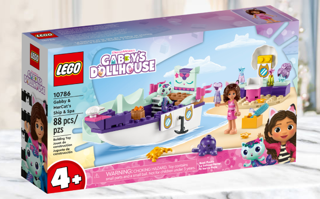 LEGO Gabbys Dollhouse Gabby MerCats Ship Spa Building Set