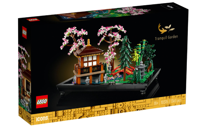 LEGO Icons Tranquil Garden Creative 1363 Piece Set