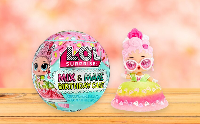 LOL Surprise Mix Make Birthday Cake Tots with Collectible Doll