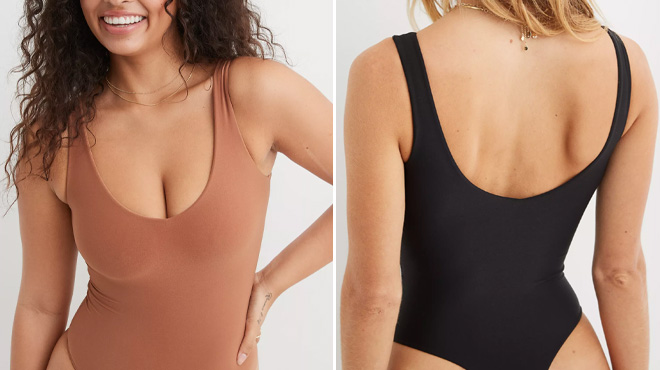 Lady in Aerie SMOOTHEZ Plunge Bodysuit