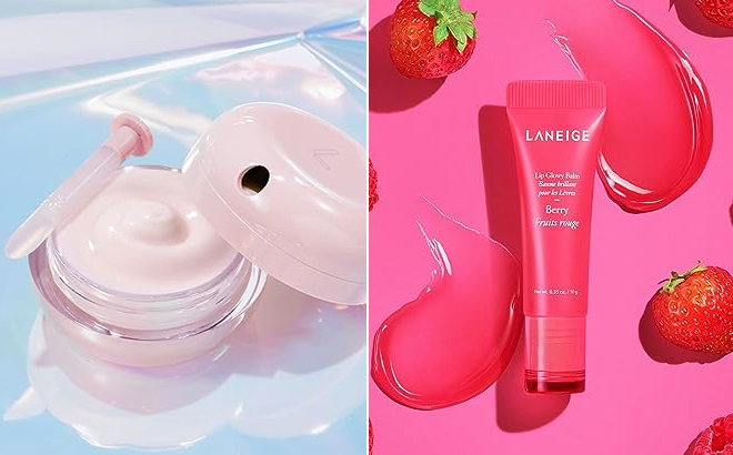 Laneige Lip Treatment Balm and Lip Glowy Balm