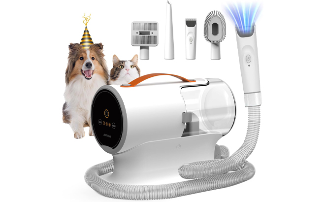 Large Capacity Dog Vacuum for Shedding Grooming Hair