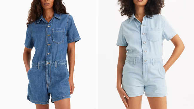 Levis Womens Heritage Short Sleeve Romper