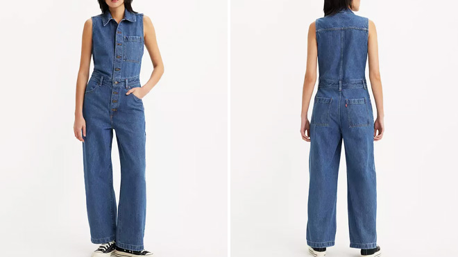 Levis Womens Sleeveless Jumpsuit