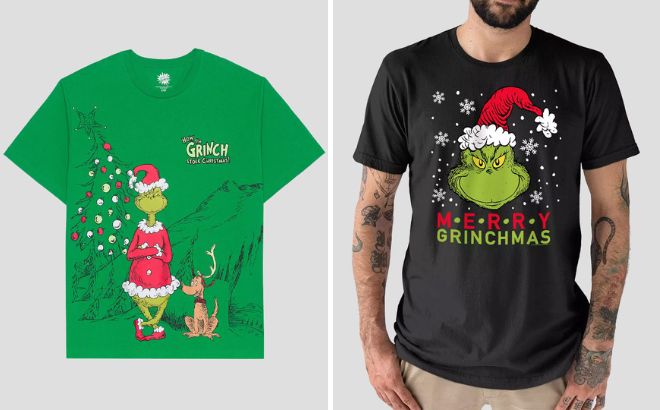 Licensed Character Grinch Graphic Tees