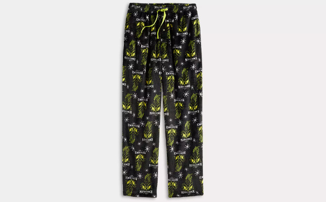 Licensed Character Mens Grinch Pajama Pants