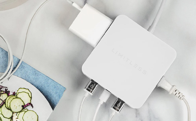 Limitless 5 Device Charger with USB Type C AC Outlets