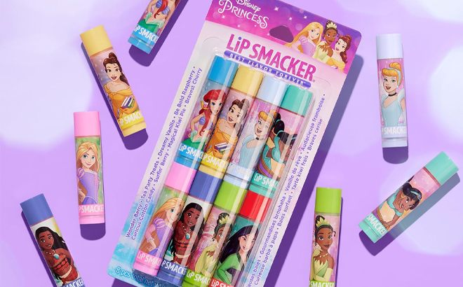 Lip Smacker Disney Princess Flavored Lip Balm Party Pack 8 Pack