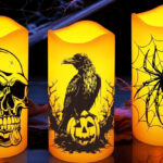 Lit Halloween Flameless Candles