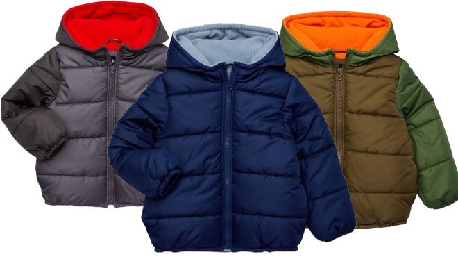 London Fog Boys Puffer Coat with Hood