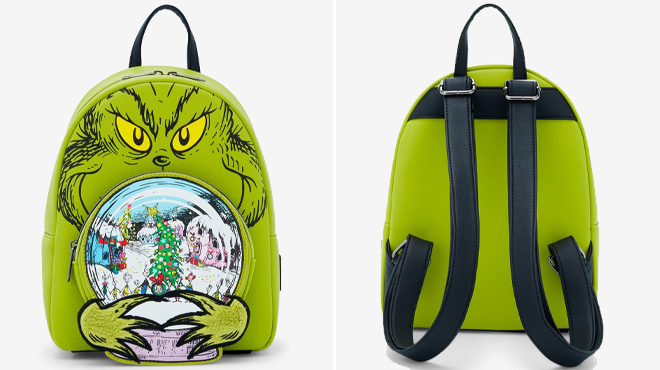 Loungefly Grinch Glow In The Dark Mini Backpack