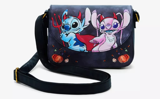 Loungefly x Disney Stitch Angel Devils Crossbody Bag