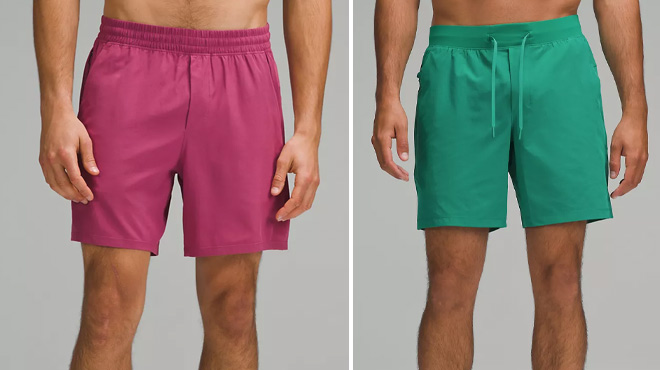 Lululemon Pace Breaker Linerless Shorts and Zeroed In Linerless Shorts