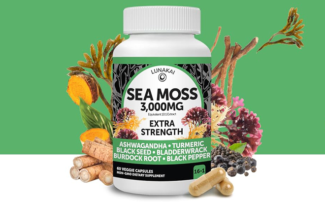 Lunakai Sea Moss 60 Count Capsules