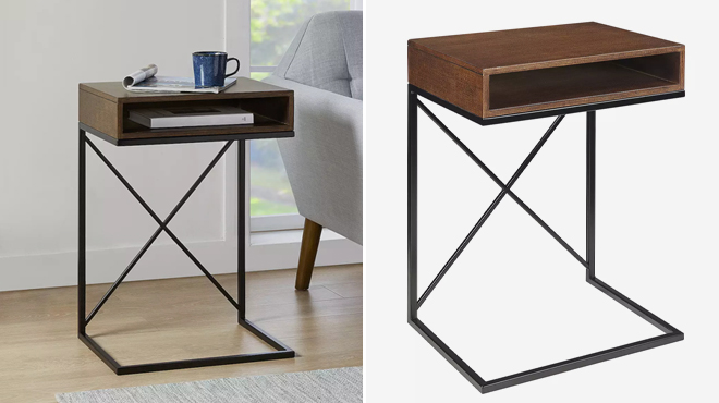 Madison Park Wegner C Shaped End Table