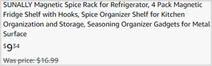 Magnetic Spice Rack 4 Pack Screenshot