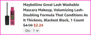 Maybelline Great Lash Mascara at Checkout