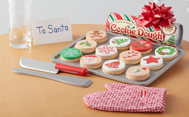 Melissa Doug Christmas Cookie Play Food Set