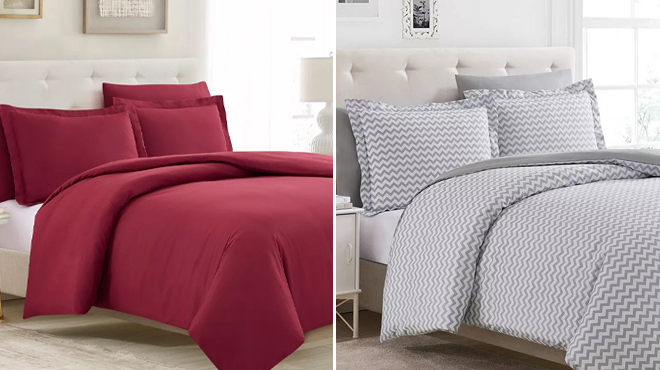 Mellanni Soft Brushed Microfiber Duvet Cover Sham Set Twin Size