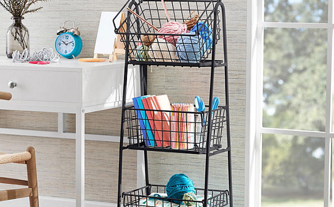 Members Mark 3 Tier Floor Basket Stand