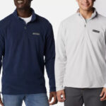 Men Wearing Columbia Lake Aloha Half Zip Fleece Pullovers