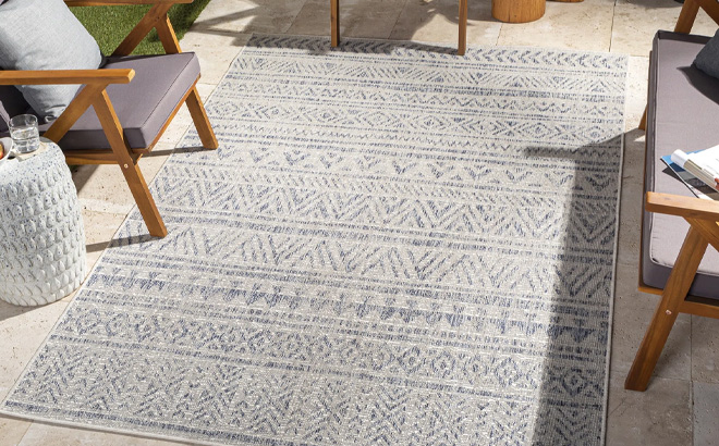 Mendota Scout Moroccan Blue Area Rug