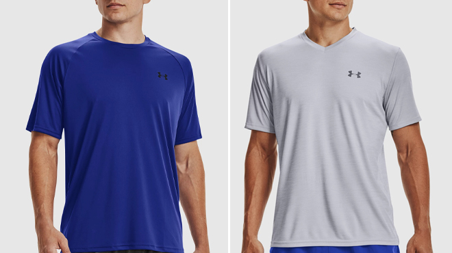 Mens UA Velocity V neck Short Sleeve and Mens UA Velocity Short Sleeve