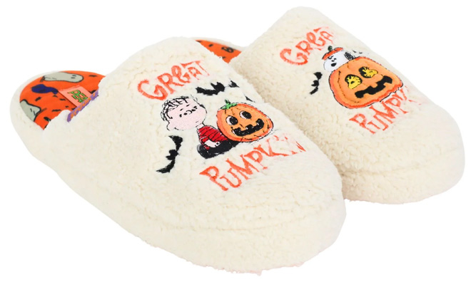 Mens and Womens Unisex Halloween Scuff Slippers