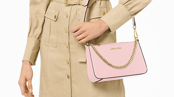 Michael Kors Jet Set Leather Crossbody Bag