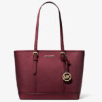 Michael Kors Jet Set Travel Small Saffiano Leather Top Zip Tote Bag