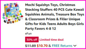 Mochi Squishys Toys Checkout Screen